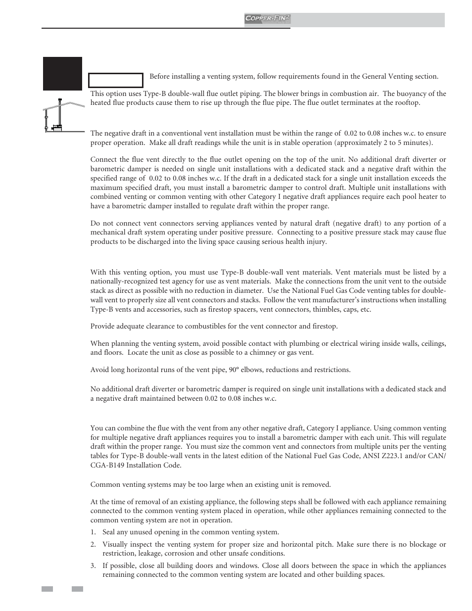 Venting | Lochinvar COPPER-FINN2 502 User Manual | Page 16 / 68