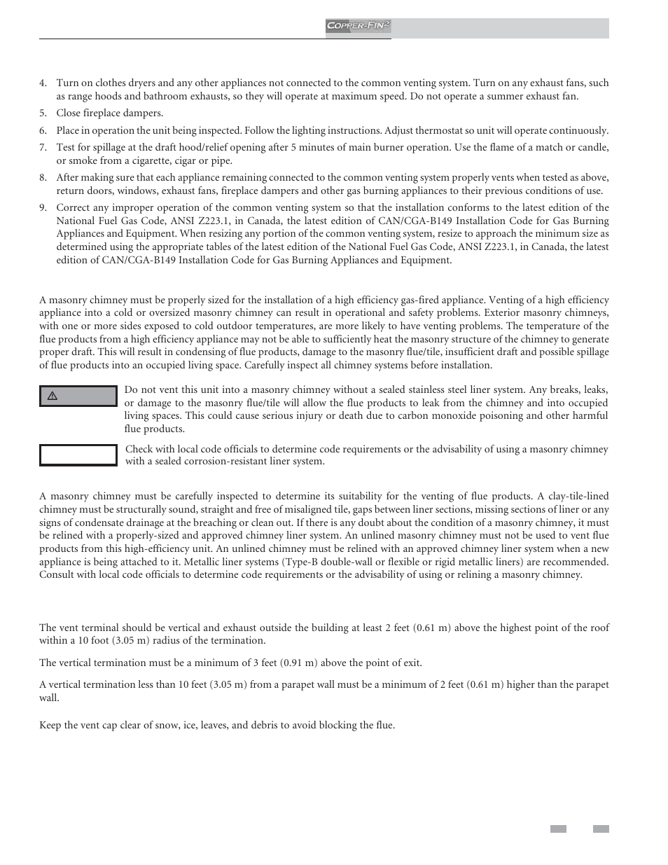 Venting | Lochinvar COPPER-FINN2 502 User Manual | Page 17 / 68
