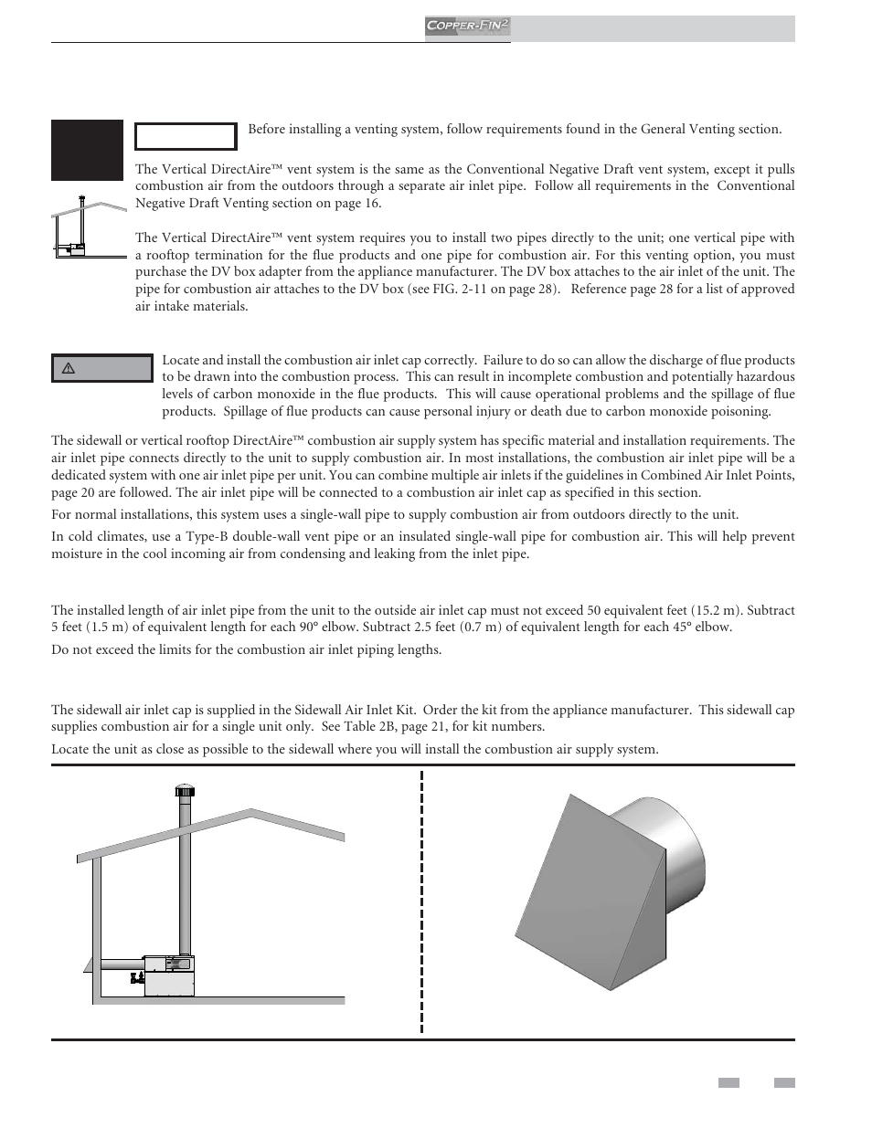 Venting | Lochinvar COPPER-FINN2 502 User Manual | Page 19 / 68