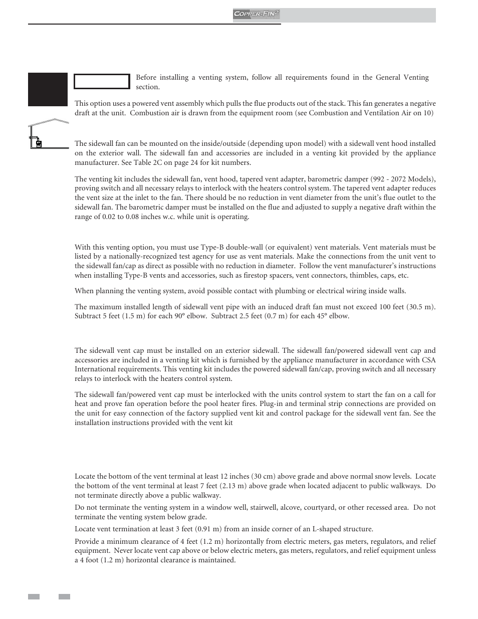 Venting | Lochinvar COPPER-FINN2 502 User Manual | Page 22 / 68
