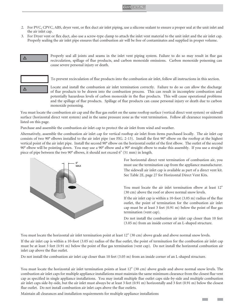 Venting | Lochinvar COPPER-FINN2 502 User Manual | Page 29 / 68