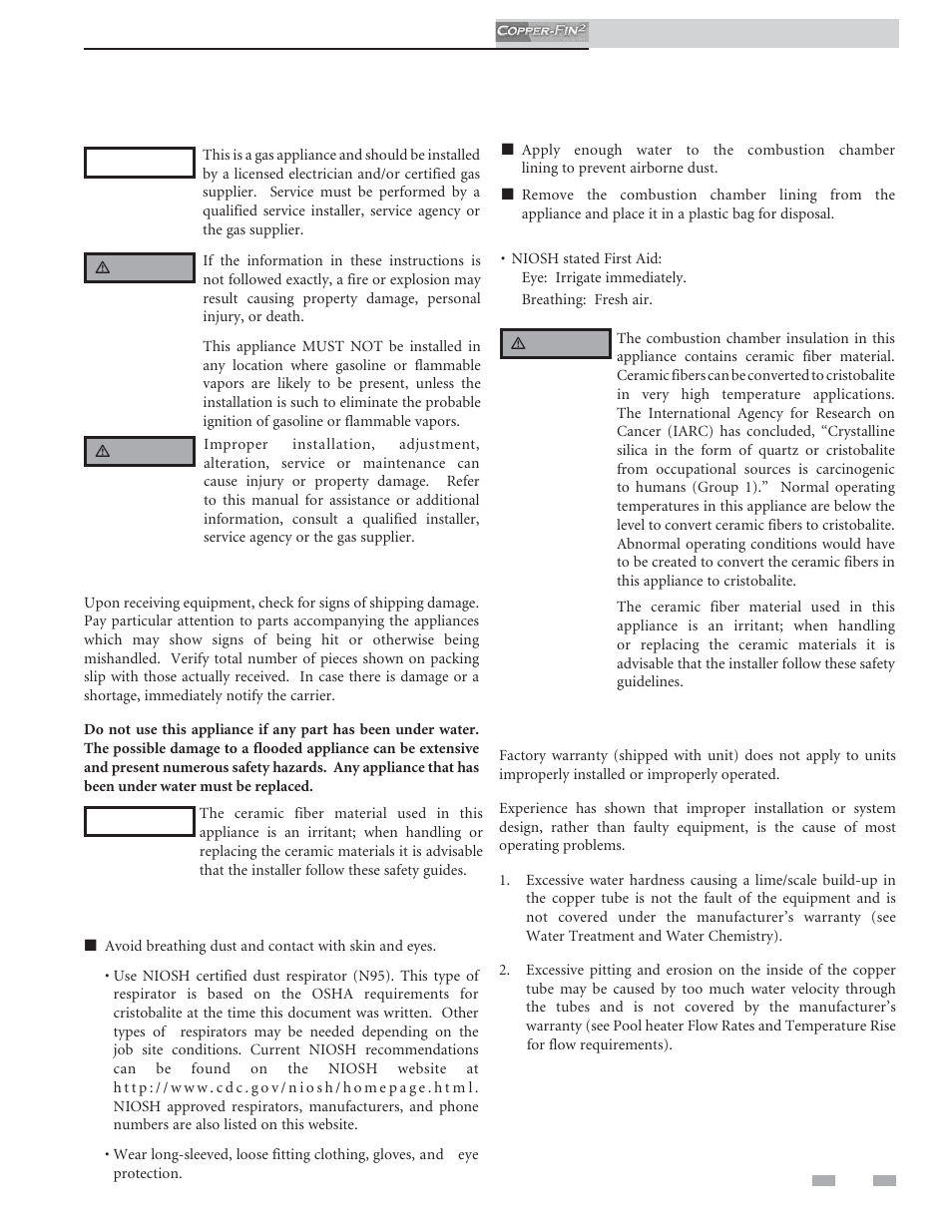 Please read before proceeding, Special instructions | Lochinvar COPPER-FINN2 502 User Manual | Page 3 / 68