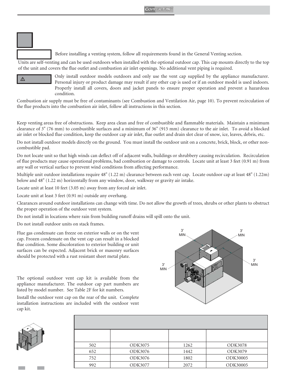 Venting, Outdoor installation | Lochinvar COPPER-FINN2 502 User Manual | Page 30 / 68