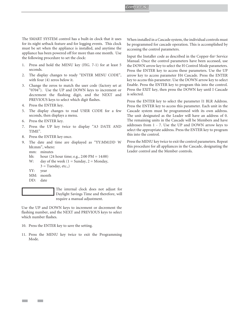Startup | Lochinvar COPPER-FINN2 502 User Manual | Page 48 / 68