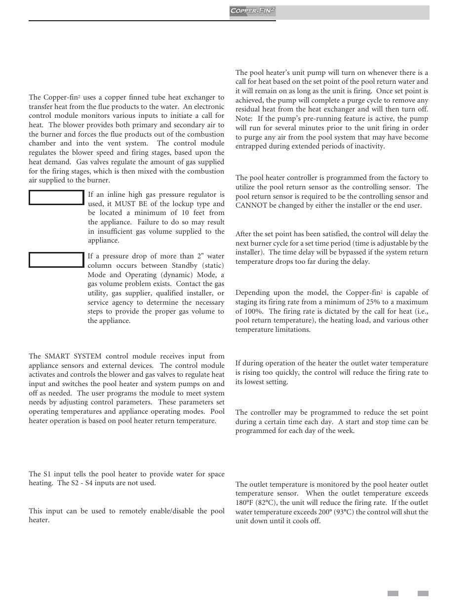 Operating information, General | Lochinvar COPPER-FINN2 502 User Manual | Page 49 / 68