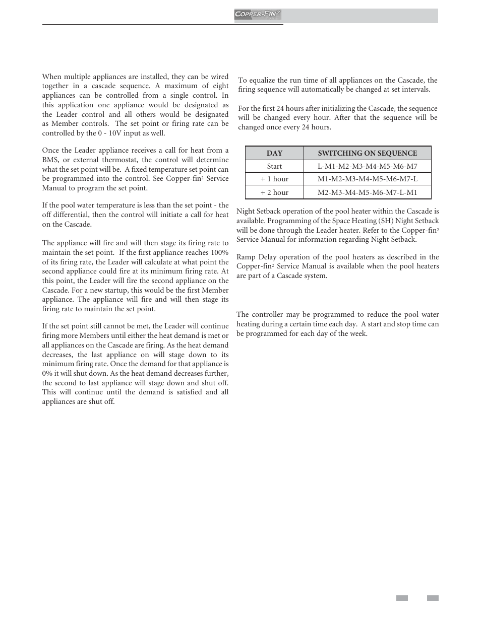 Operating information | Lochinvar COPPER-FINN2 502 User Manual | Page 51 / 68