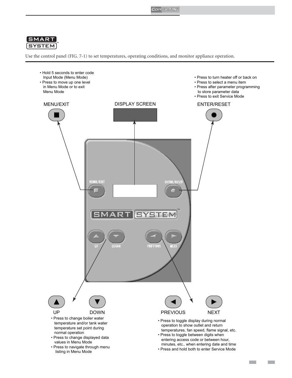 Operating information, Copper-fin, Control module | Lochinvar COPPER-FINN2 502 User Manual | Page 53 / 68