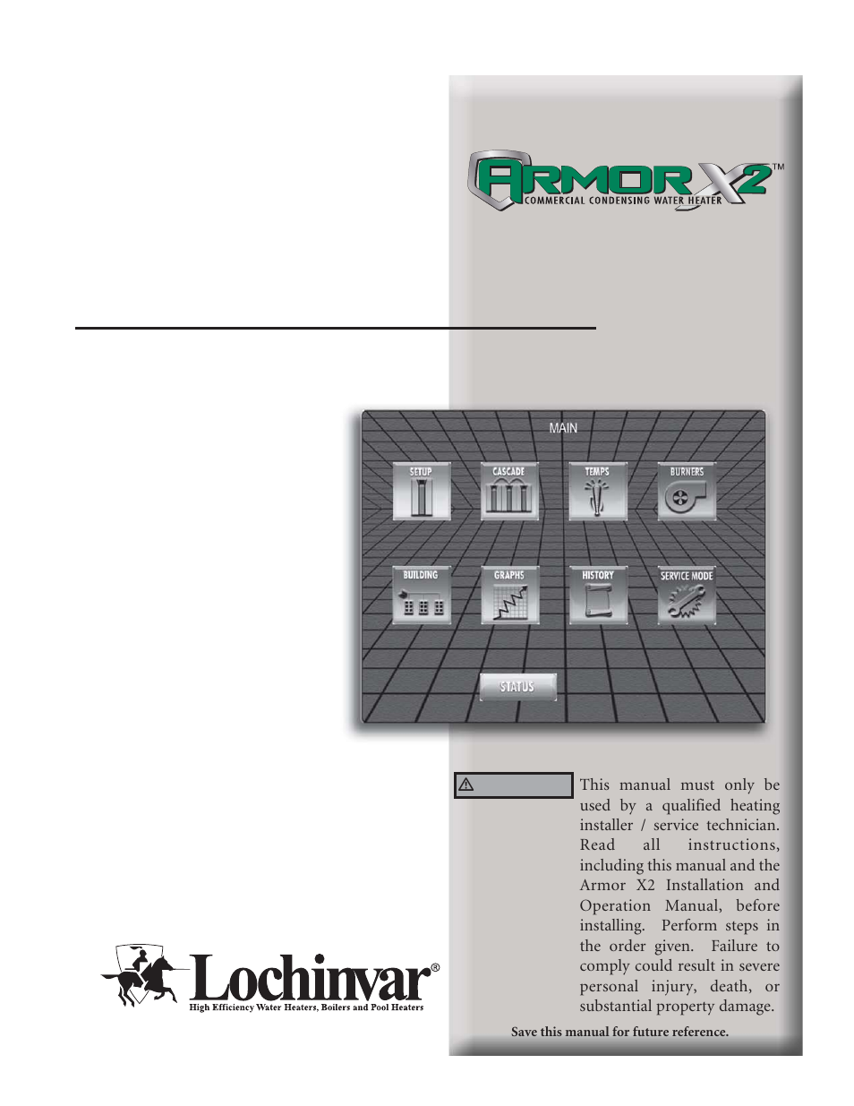 Lochinvar ArmorX2 1.5 User Manual | 52 pages