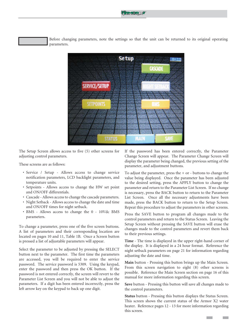 Service | Lochinvar ArmorX2 1.5 User Manual | Page 17 / 52