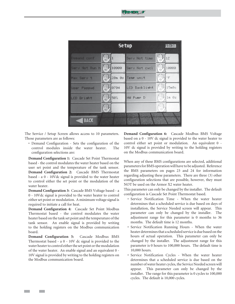 Service | Lochinvar ArmorX2 1.5 User Manual | Page 18 / 52
