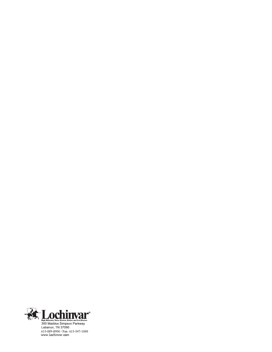 Lochinvar ArmorX2 1.5 User Manual | Page 52 / 52