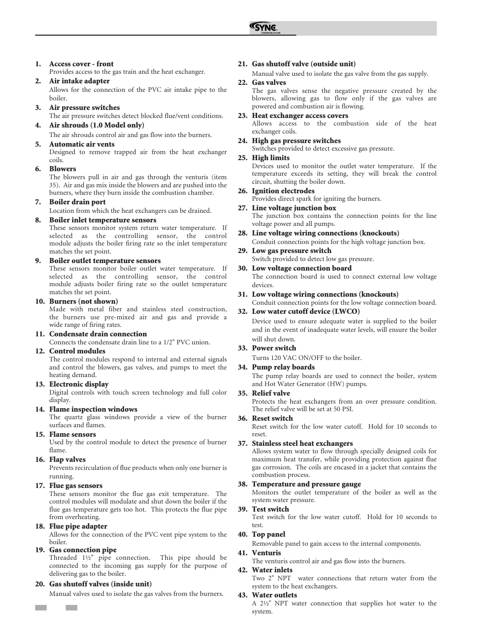 The sync - how it works | Lochinvar SYNC 1.3 User Manual | Page 4 / 68