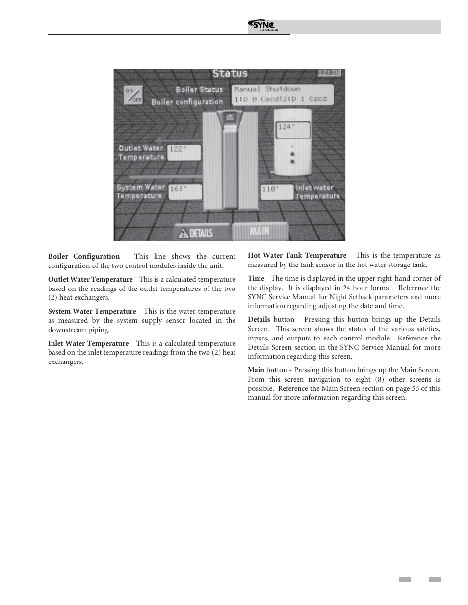 Operating information | Lochinvar SYNC 1.3 User Manual | Page 55 / 68