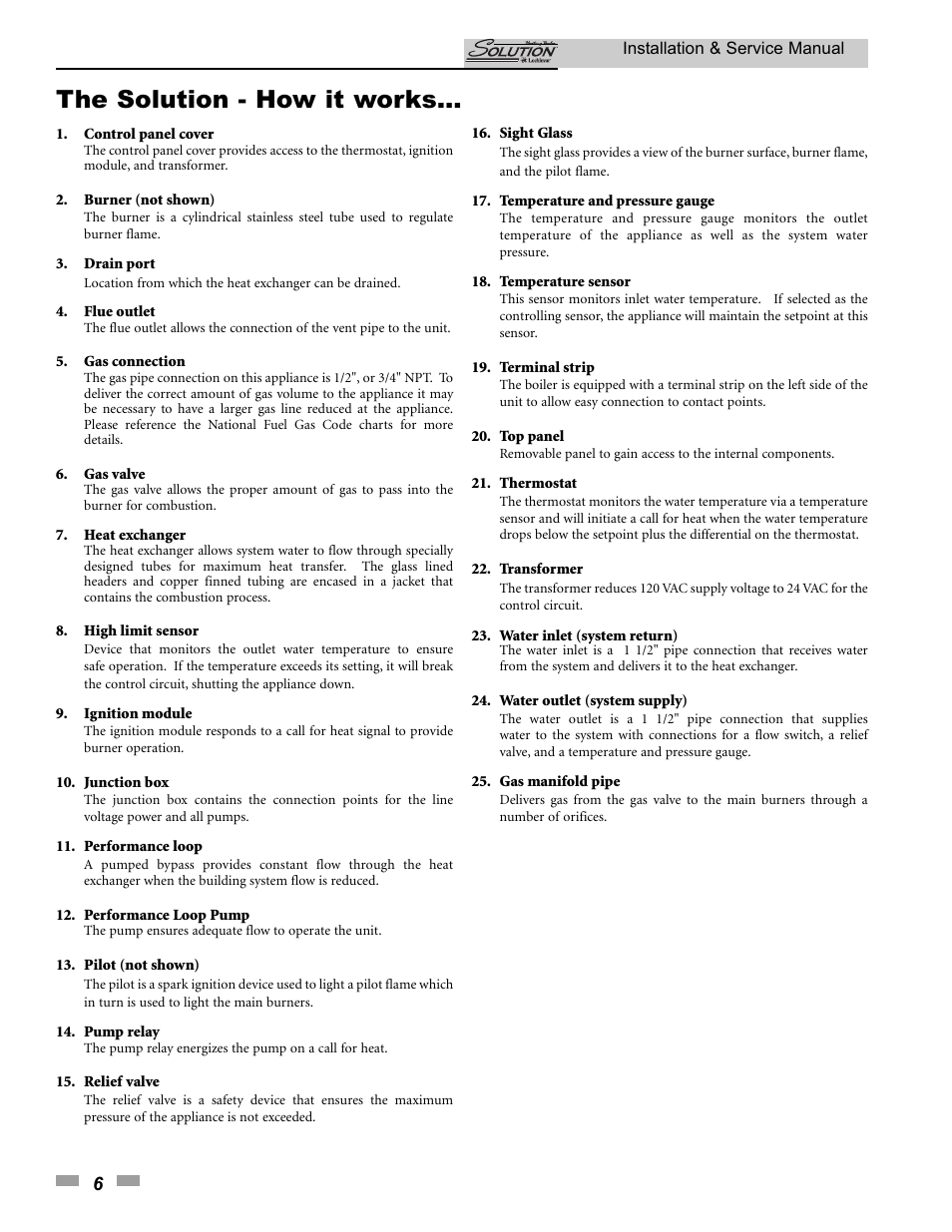 The solution - how it works | Lochinvar SOLUTION 45000 User Manual | Page 6 / 52