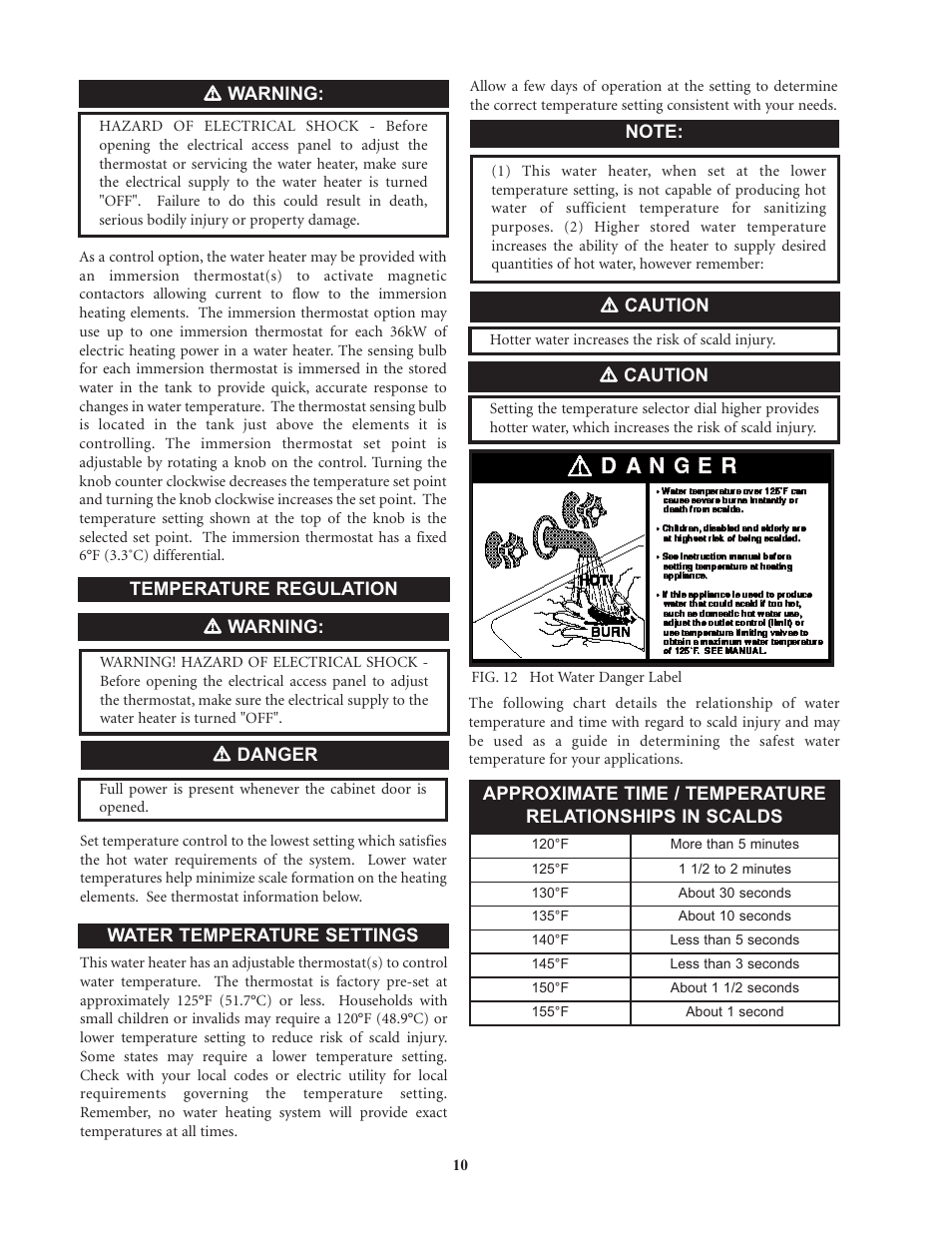 Lochinvar Commercial Electric Water Heaters User Manual | Page 10 / 16