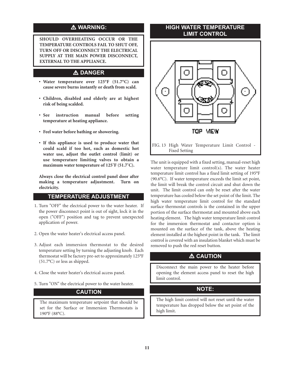 Lochinvar Commercial Electric Water Heaters User Manual | Page 11 / 16