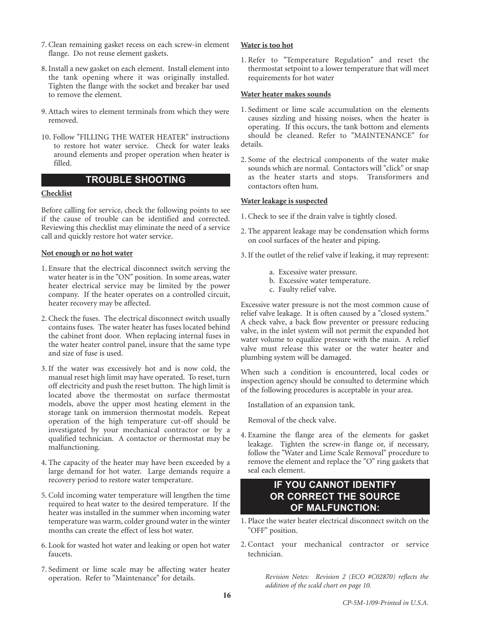 Lochinvar Commercial Electric Water Heaters User Manual | Page 16 / 16