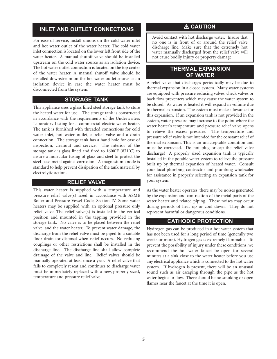 Lochinvar Commercial Electric Water Heaters User Manual | Page 5 / 16