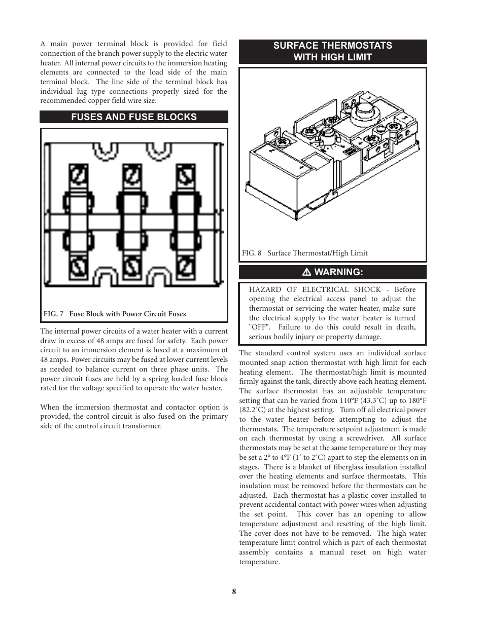 Lochinvar Commercial Electric Water Heaters User Manual | Page 8 / 16