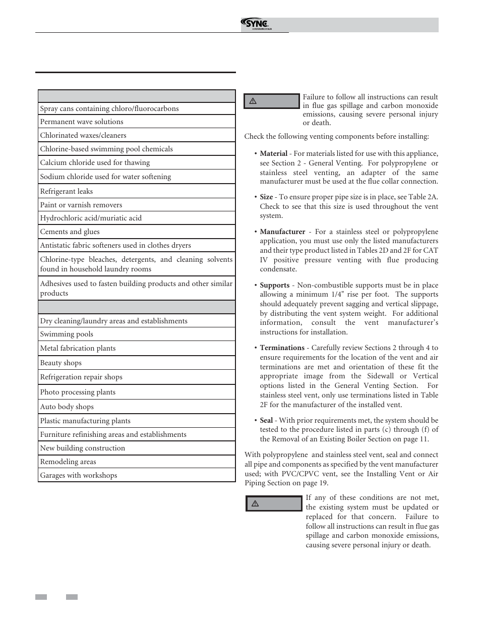 Determine boiler location | Lochinvar Sunc Condensing Boiler 1.3 User Manual | Page 10 / 68