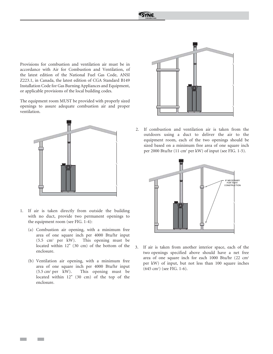 Determine boiler location | Lochinvar Sunc Condensing Boiler 1.3 User Manual | Page 12 / 68