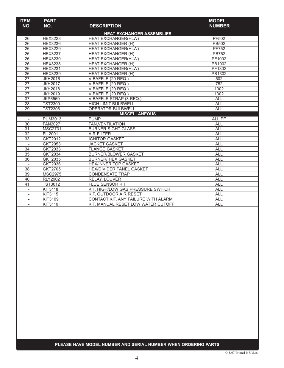 Lochinvar POWER-FIN PB/PF 502 THRU 1302 User Manual | Page 4 / 4