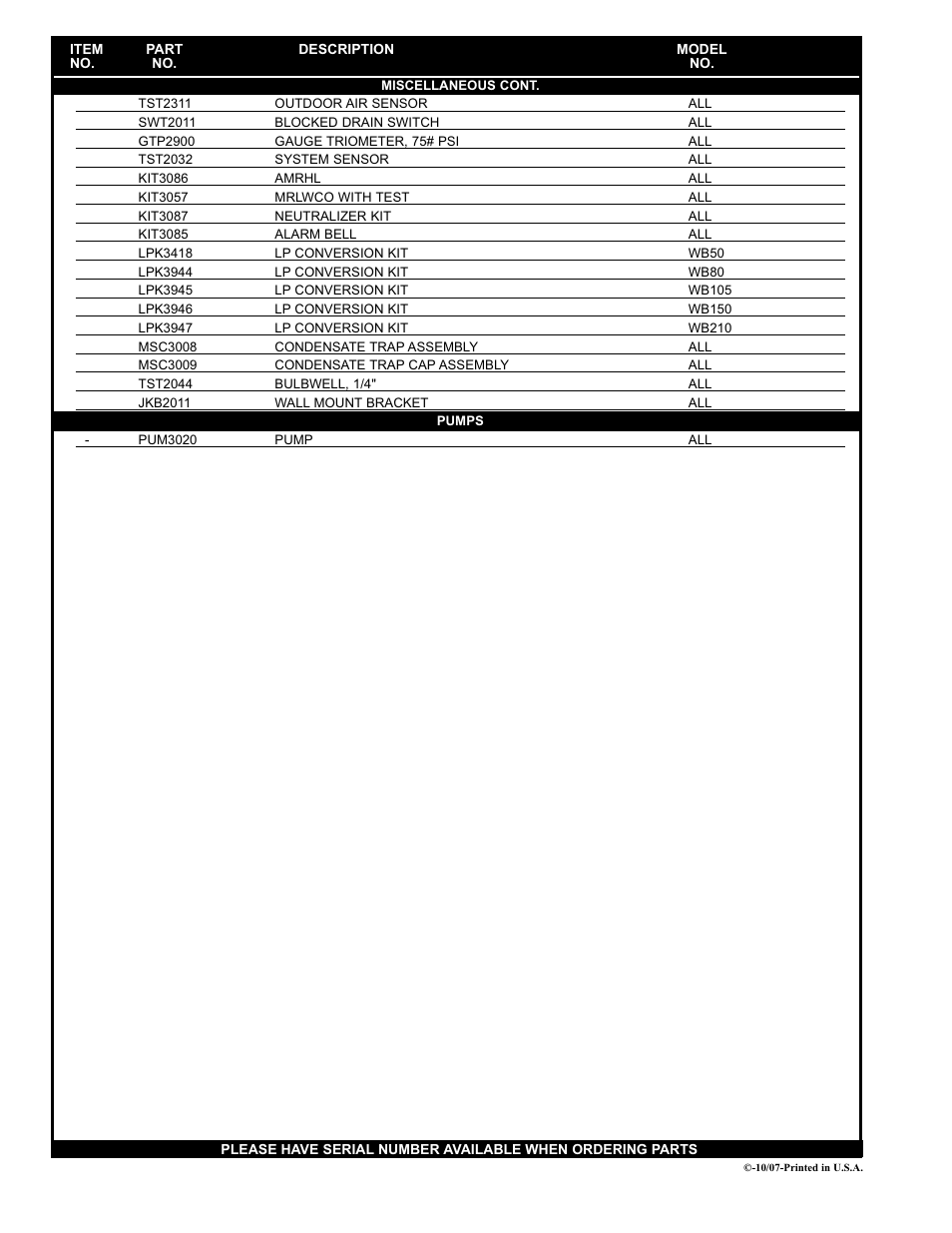 Lochinvar Knight WB 50 thru 210 User Manual | Page 4 / 4