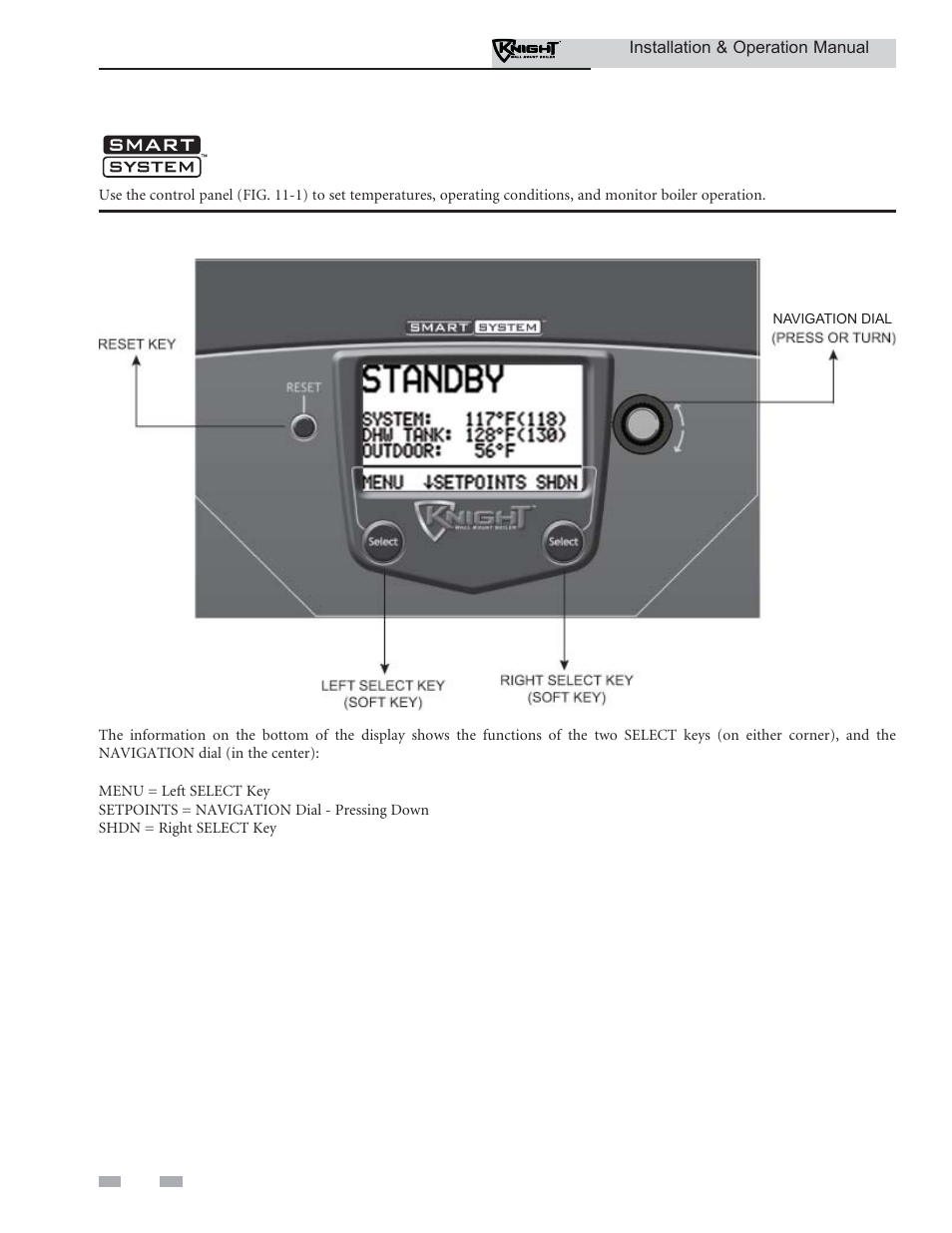 Operating information | Lochinvar KNIGHT WH 55 - 399 User Manual | Page 70 / 80