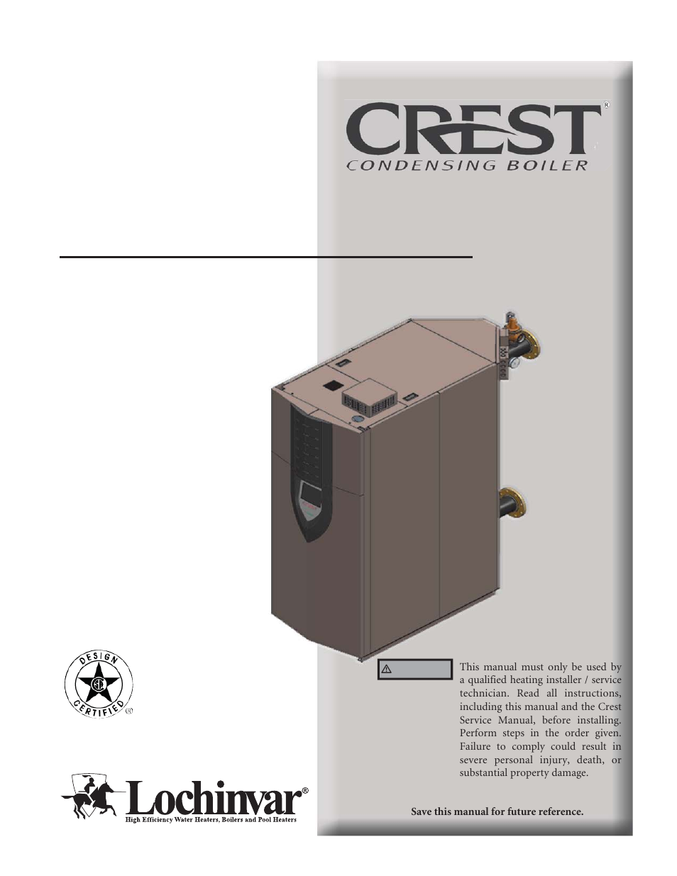 Lochinvar CREST 3.5 User Manual | 60 pages