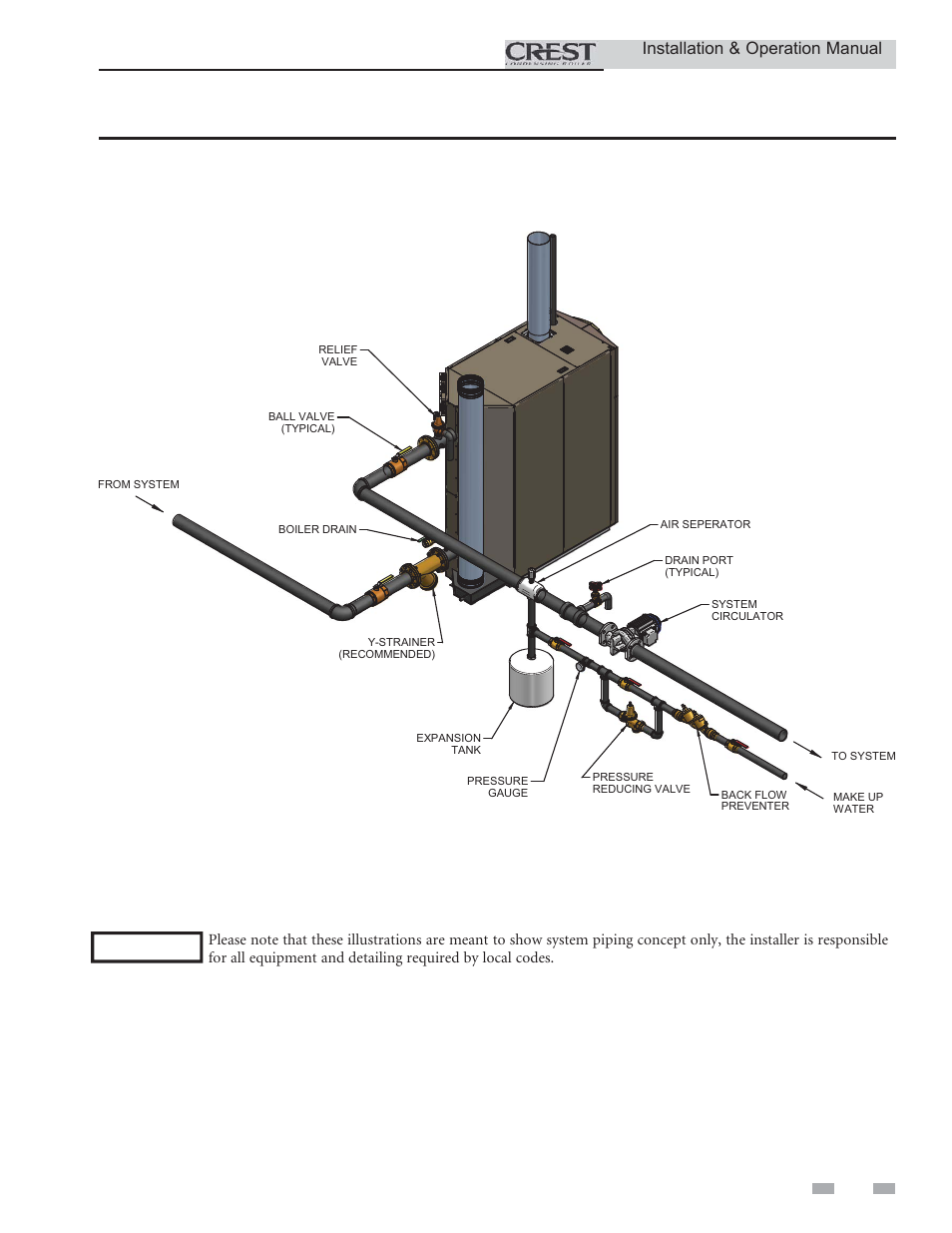 Hydronic piping | Lochinvar CREST 3.5 User Manual | Page 29 / 60