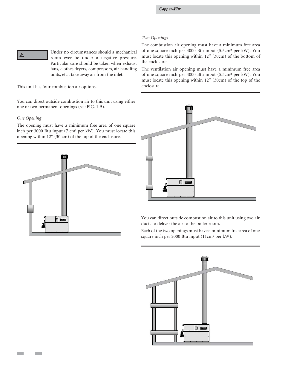 Determine unit location | Lochinvar COPPER-FIN 497 - 2067 User Manual | Page 14 / 68