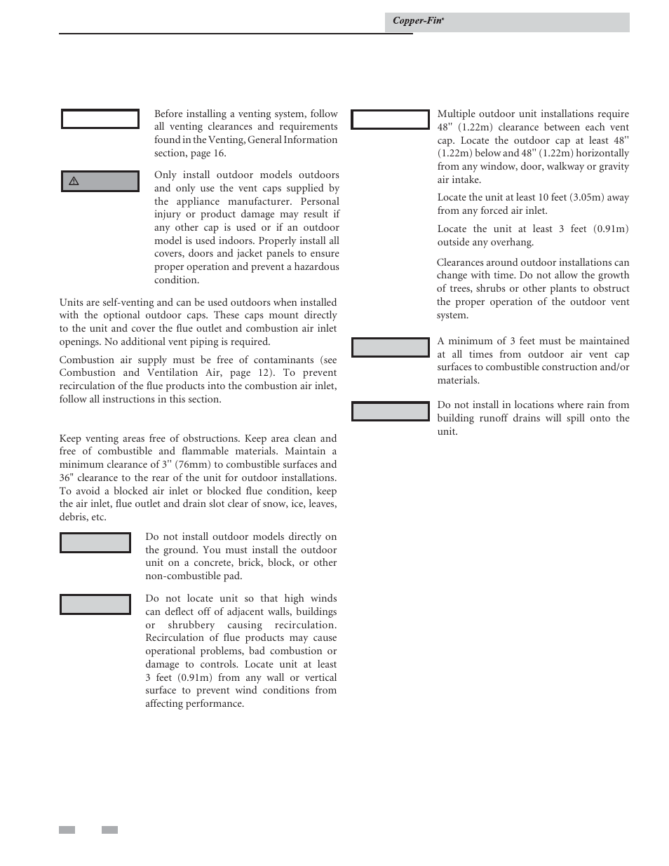 Venting | Lochinvar COPPER-FIN 497 - 2067 User Manual | Page 20 / 68