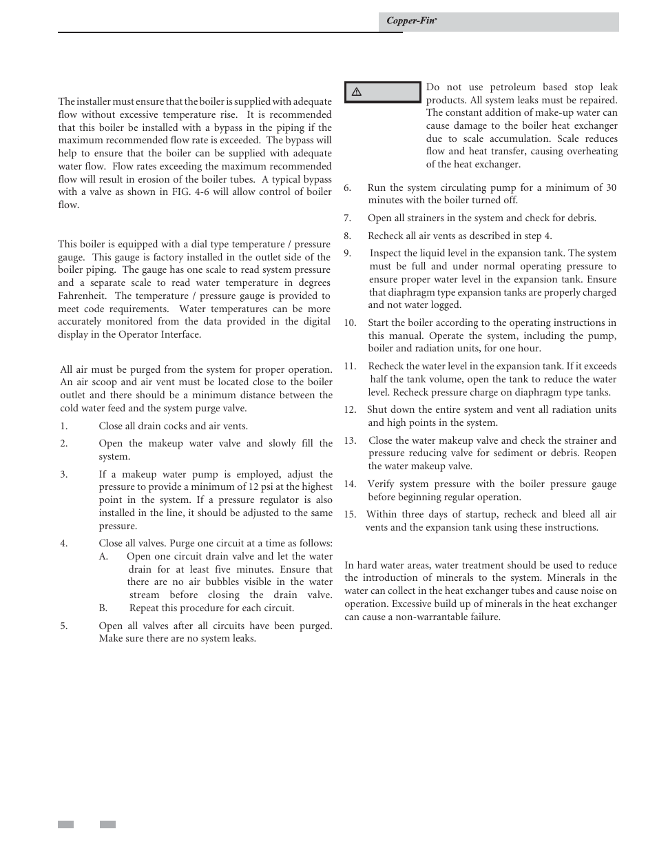 Water connections | Lochinvar COPPER-FIN 497 - 2067 User Manual | Page 36 / 68