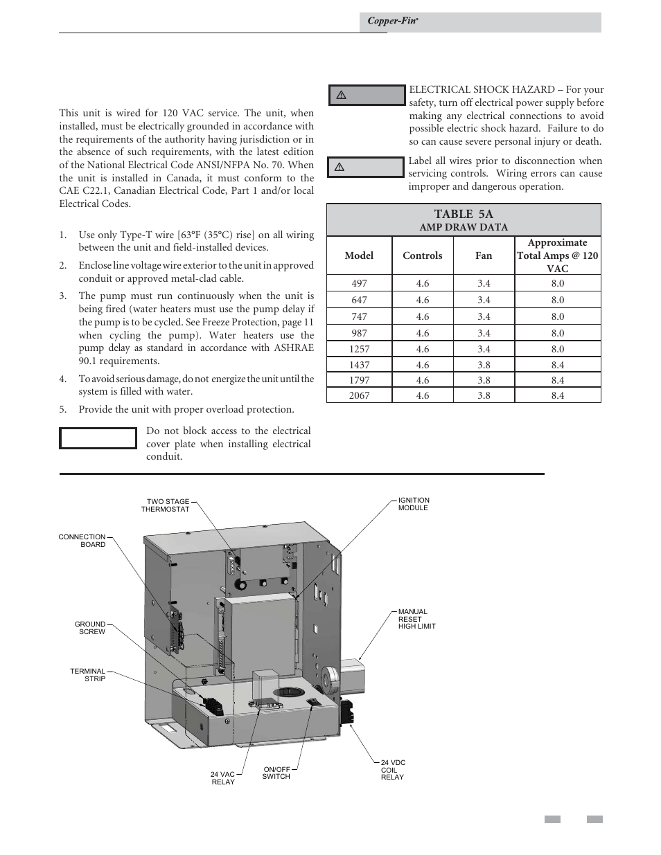 Electrical connections, Connecting to electrical supply | Lochinvar COPPER-FIN 497 - 2067 User Manual | Page 37 / 68