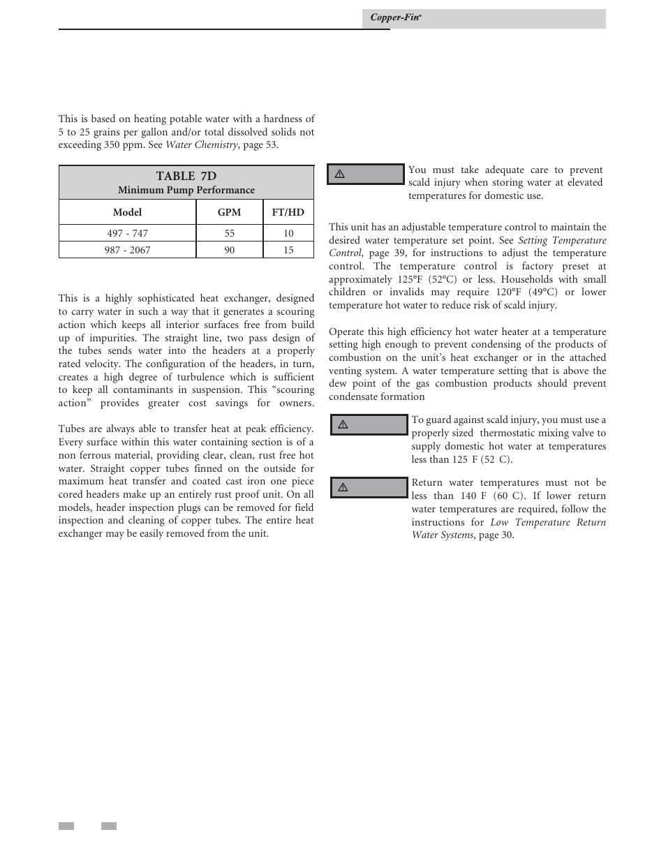 Domestic water heaters | Lochinvar COPPER-FIN 497 - 2067 User Manual | Page 54 / 68