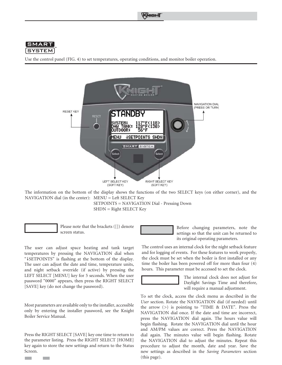 Smart system control module, Knight boiler control module | Lochinvar Heating Boiler 81 - 286 User Manual | Page 10 / 16