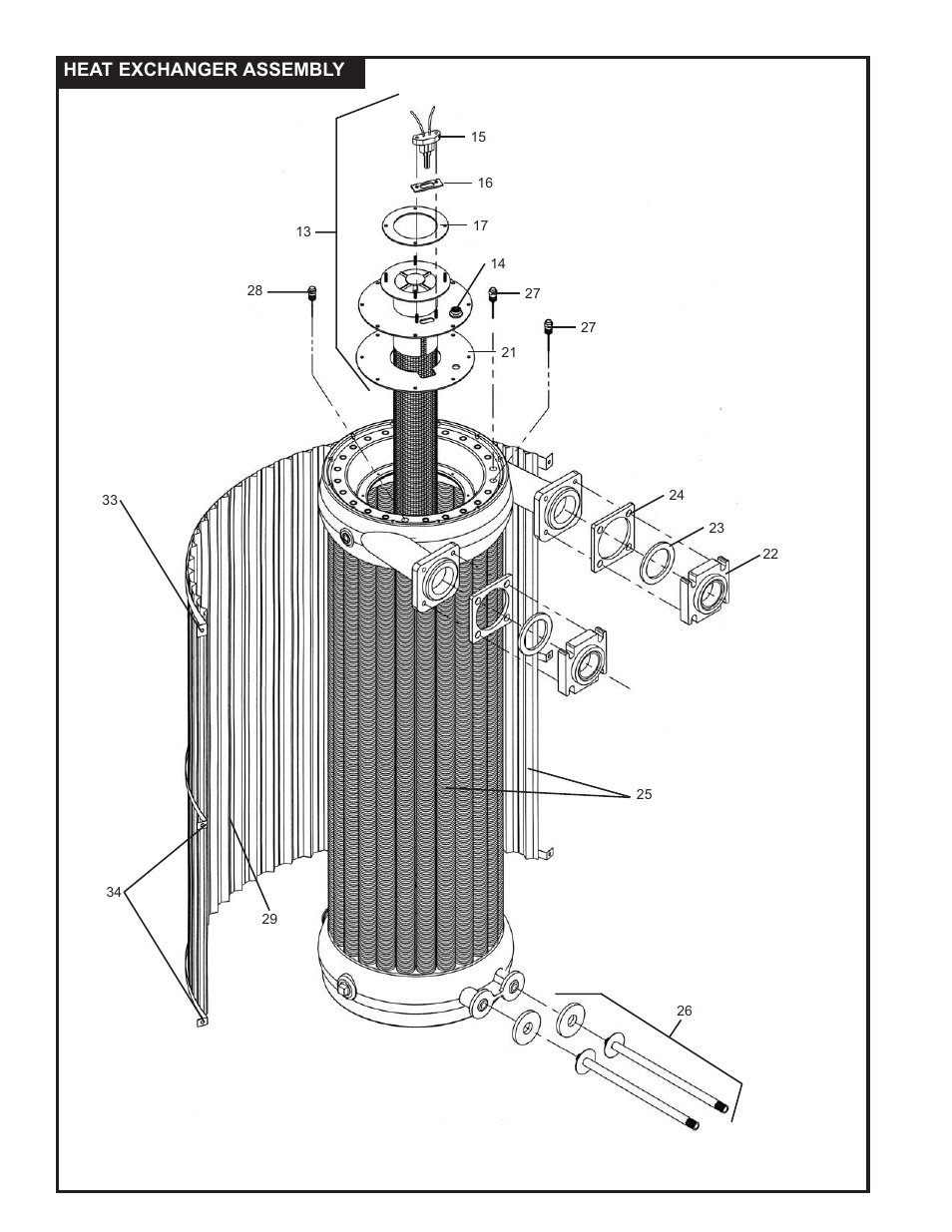 Heat exchanger assembly | Lochinvar PFR-06 User Manual | Page 2 / 4