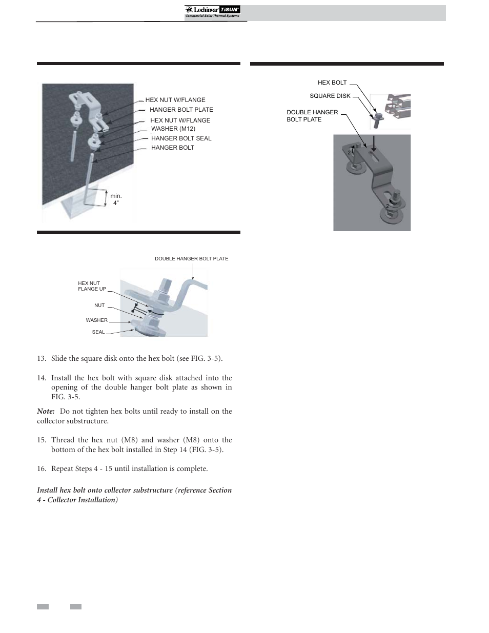 Roof attachment installation | Lochinvar TISUN SCH-I-O User Manual | Page 14 / 44
