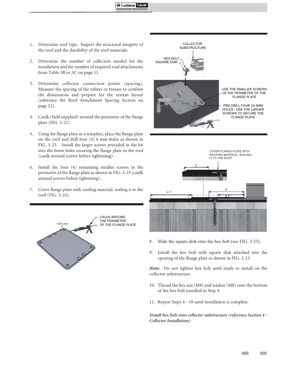 Roof attachment installation | Lochinvar TISUN SCH-I-O User Manual | Page 21 / 44