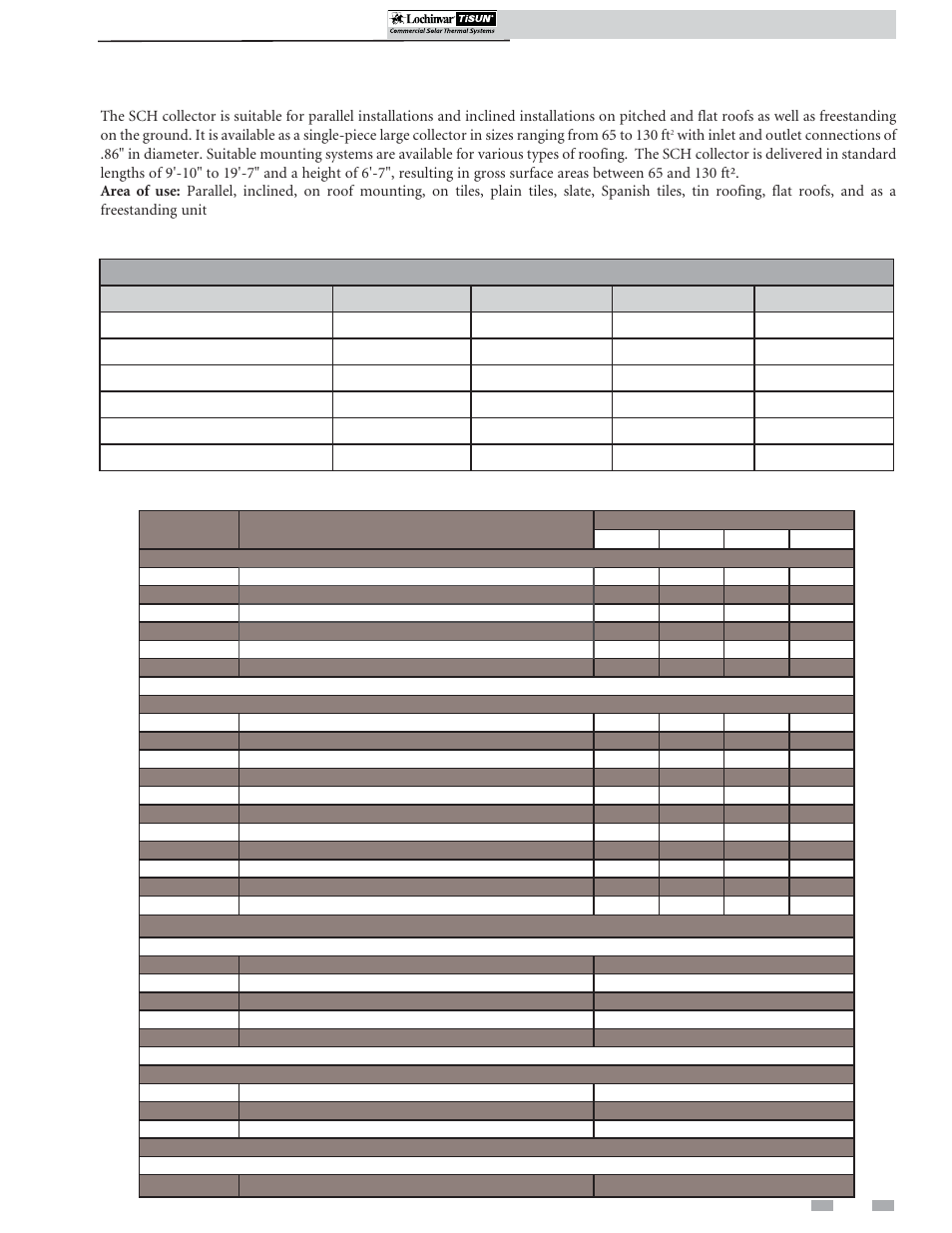 Introduction, Sch collector | Lochinvar TISUN SCH-I-O User Manual | Page 3 / 44