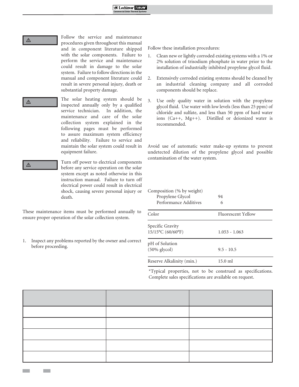 Maintenance | Lochinvar TISUN SCH-I-O User Manual | Page 42 / 44