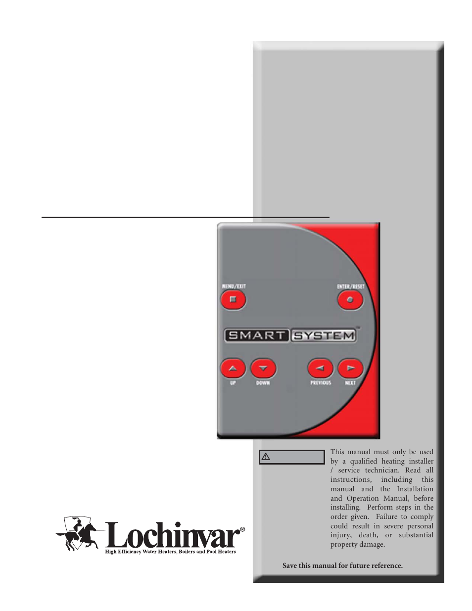 Lochinvar Copper-fin II/IIE Boiler User Manual | 44 pages