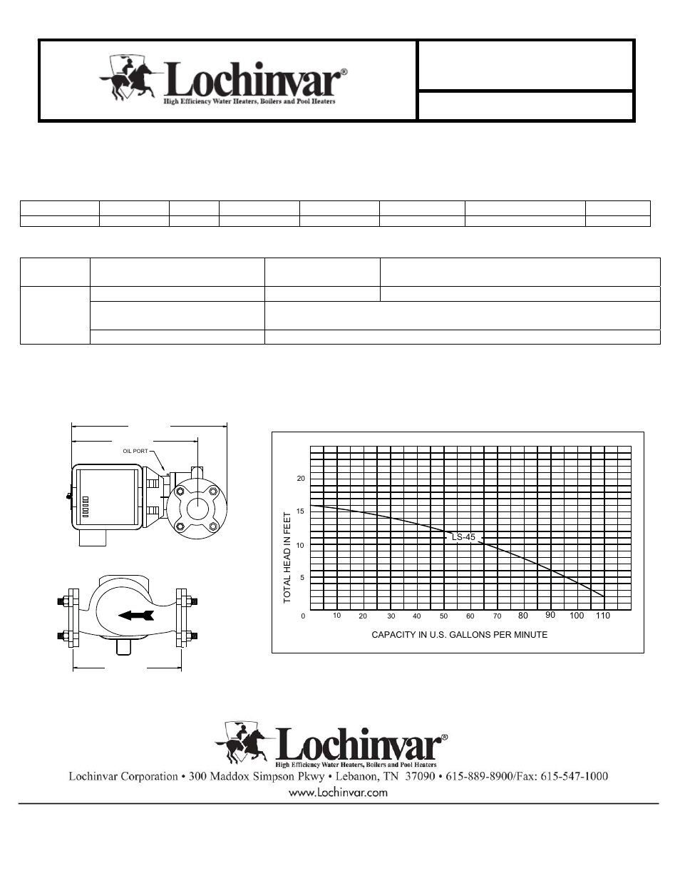 Lochinvar 401-751 User Manual | 2 pages
