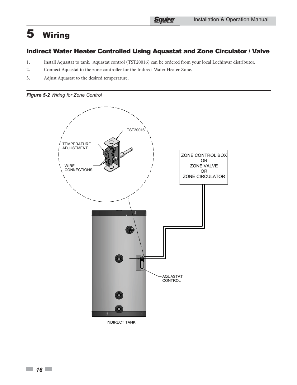 Wiring | Lochinvar SQUIRE SIT030 User Manual | Page 16 / 24