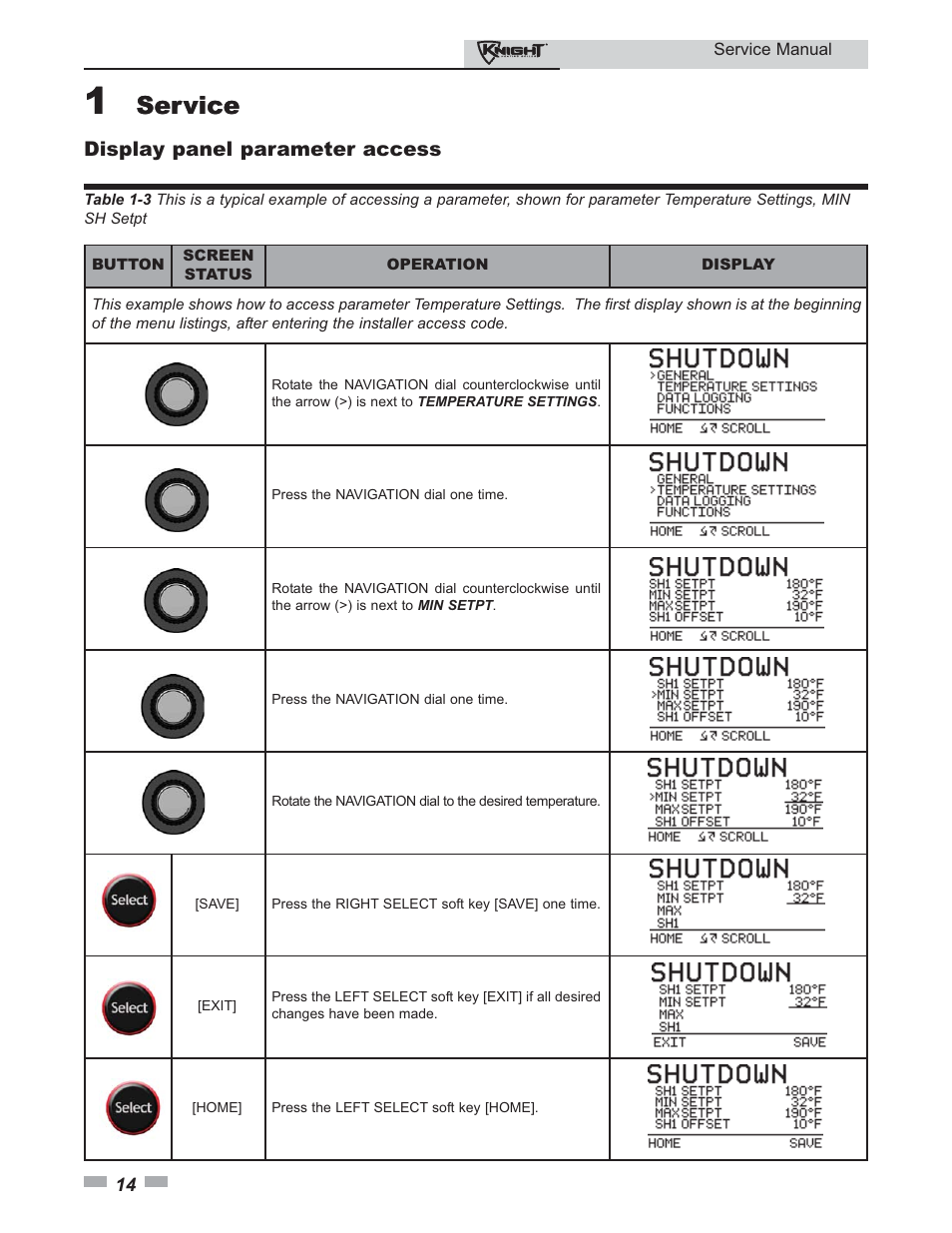 Service | Lochinvar KNIGHT 81-286 User Manual | Page 14 / 48