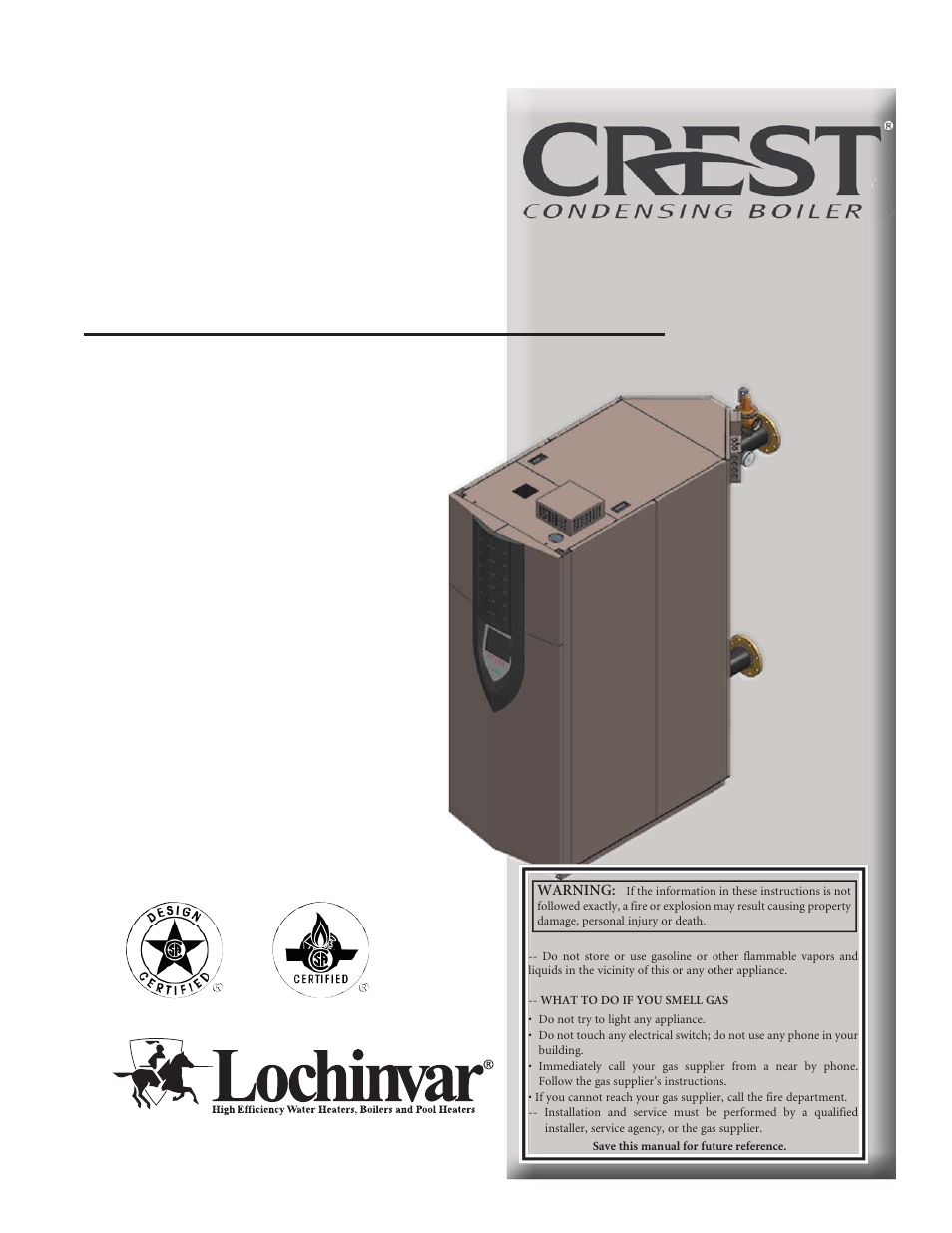 Lochinvar Condensing Boiler 5 User Manual | 12 pages