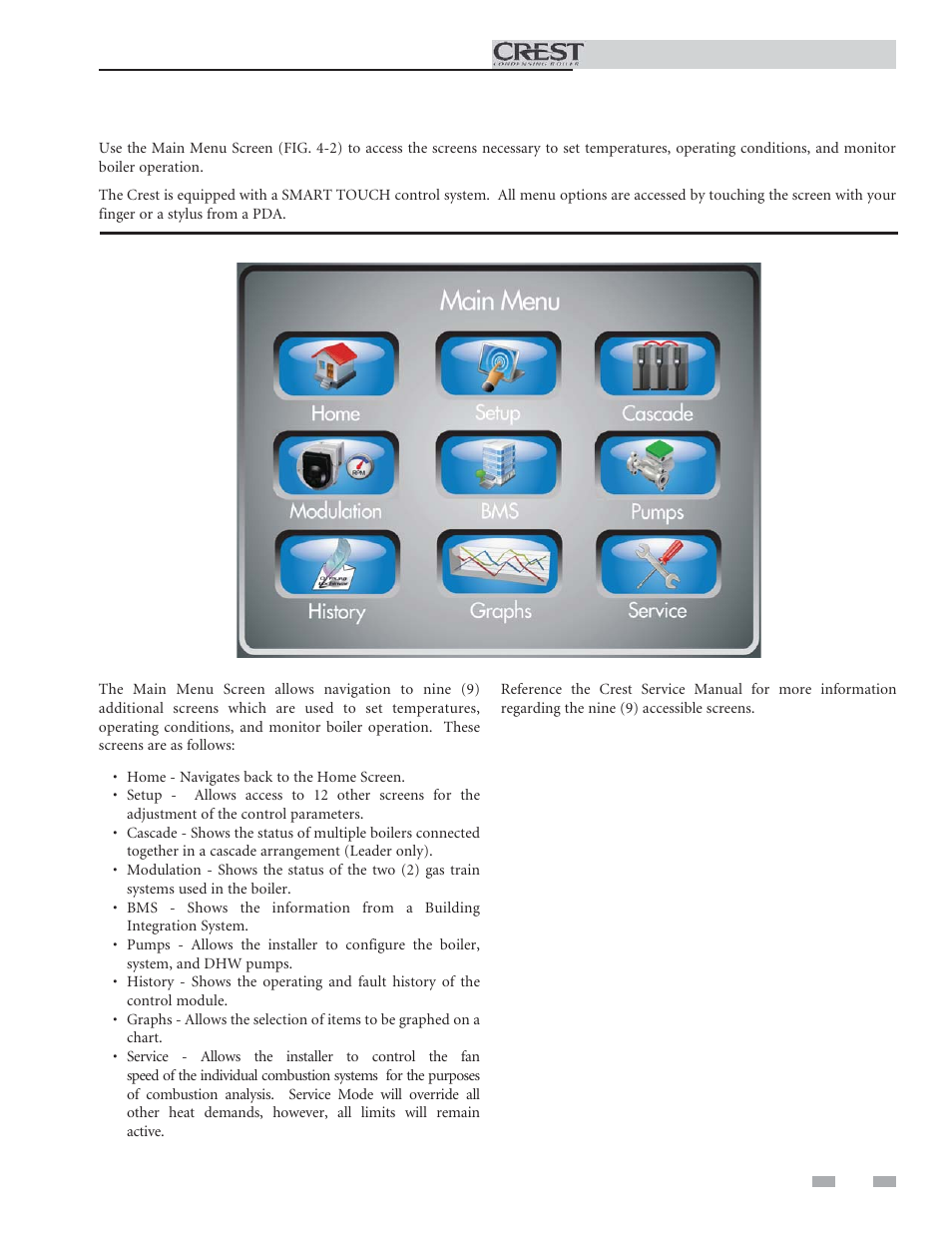 Smart touch control module | Lochinvar Condensing Boiler 5 User Manual | Page 11 / 12