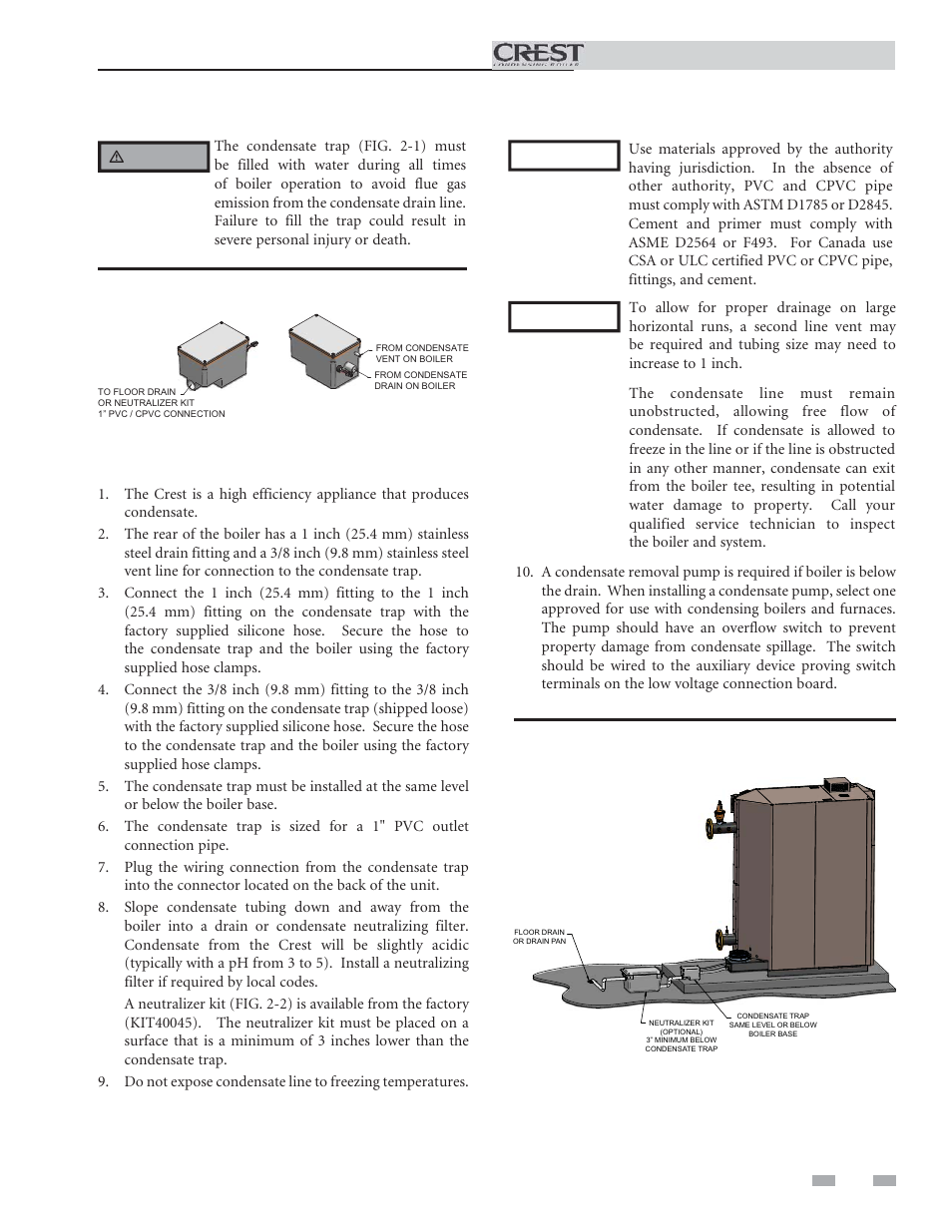 Maintenance schedule | Lochinvar Condensing Boiler 5 User Manual | Page 7 / 12