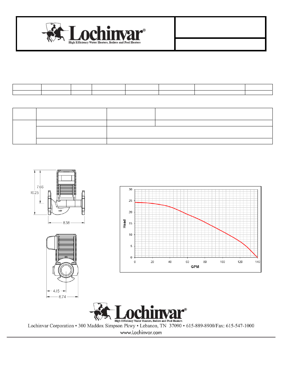 Lochinvar POWER-FIN 0502-1302 User Manual | 2 pages