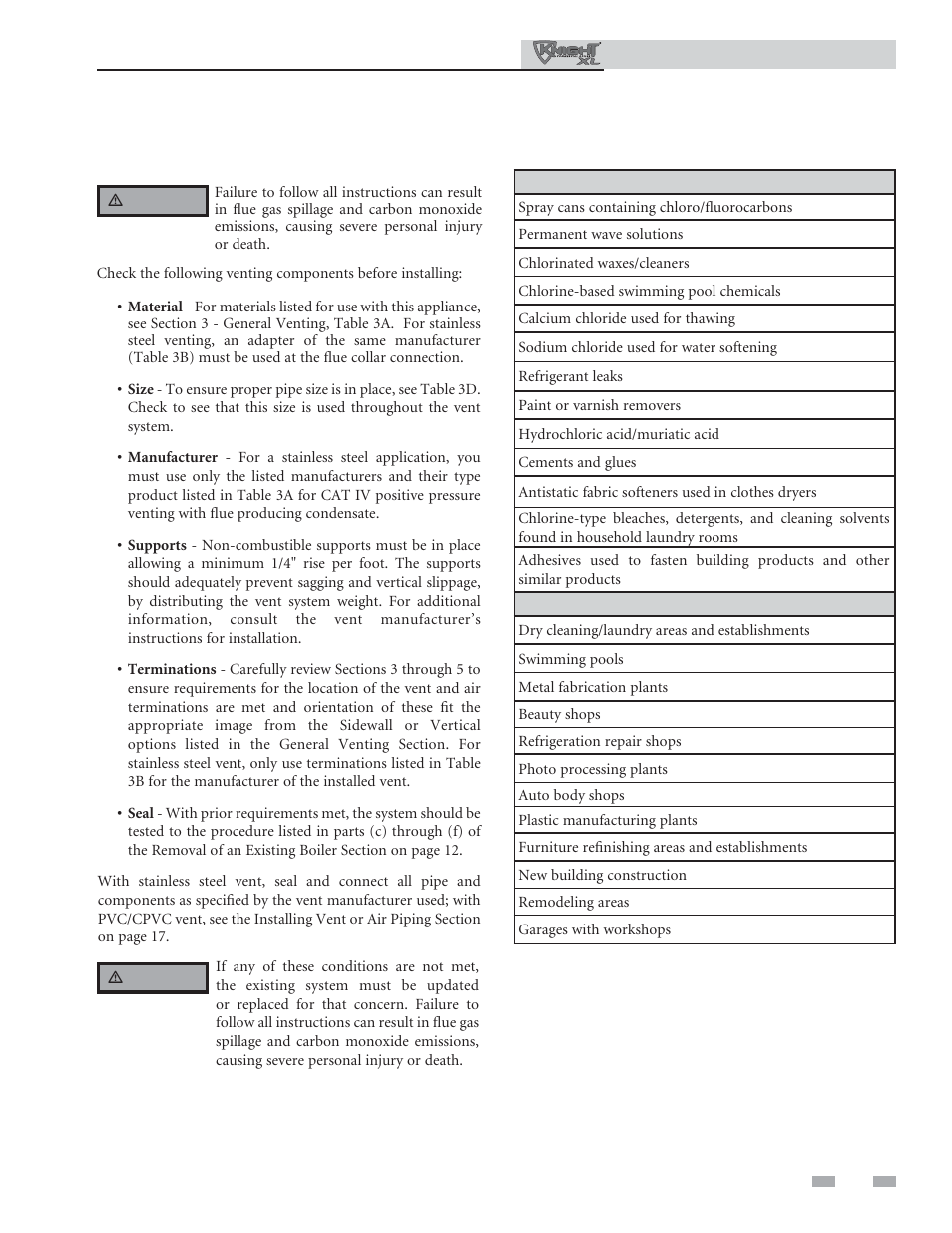 Determine boiler location | Lochinvar KNIGHT XL 801 User Manual | Page 11 / 80